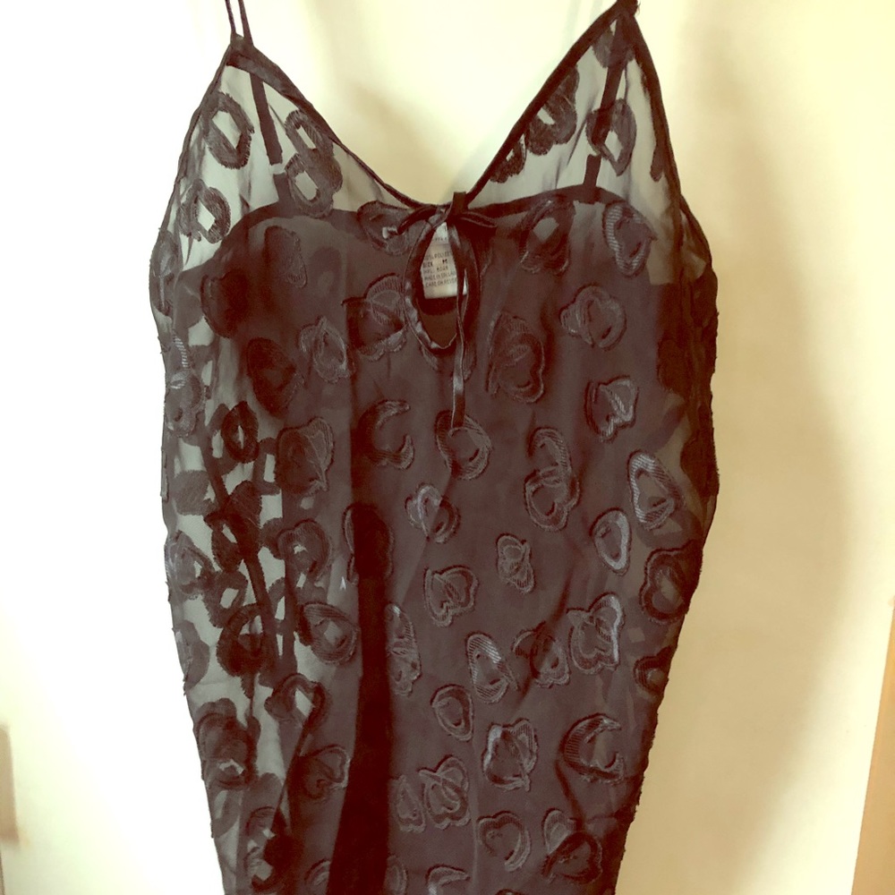 Sheer black nightie